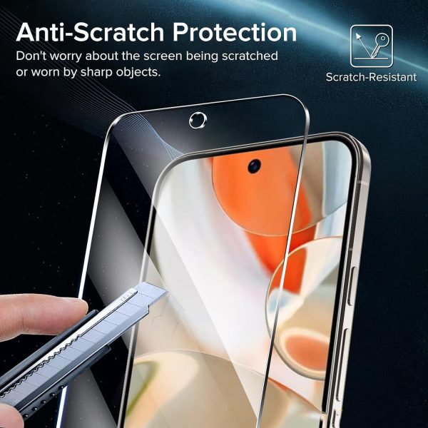 [1Pack] Google Pixel Screen Protector Tempered Glass Film Guard (Clear) - Image 2
