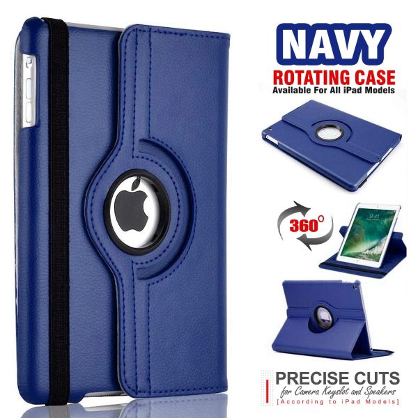 360 Degree Rotating Stand Flip Leather Case Cover for All Apple iPad Models - Image 6