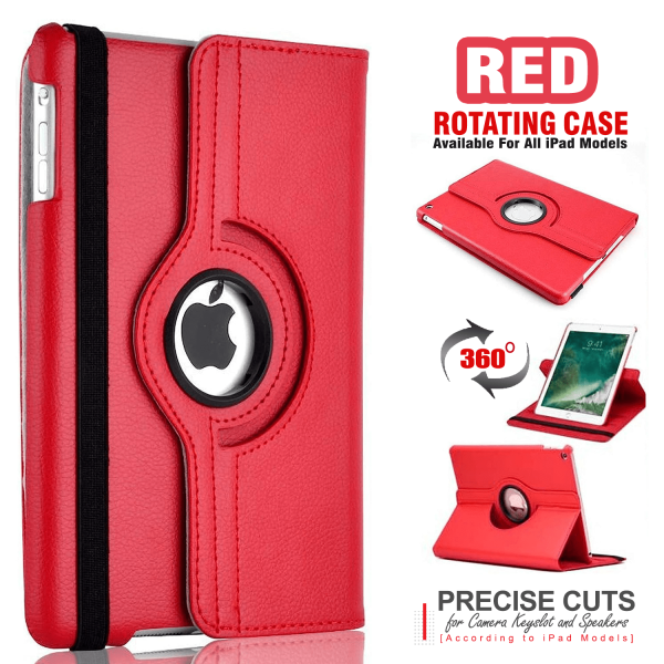 360 Degree Rotating Stand Flip Leather Case Cover for All Apple iPad Models - Image 4