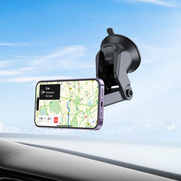 BOROFONE CAR HOLDER BH97 NT ICE MAGNETIC WITH SUCTION CUP BLACK - Image 6