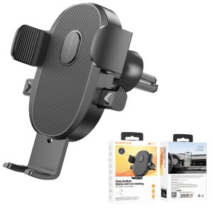 Borofone BH92 Grand One-button Air Outlet Car Holder(Black)