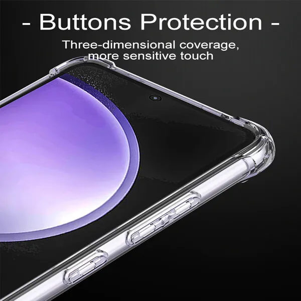 For Samsung Galaxy S Series Clear Case Shockproof Tough Gel Transparent Air Cushion Heavy Duty Phone Back Cover (Clear) - Image 5