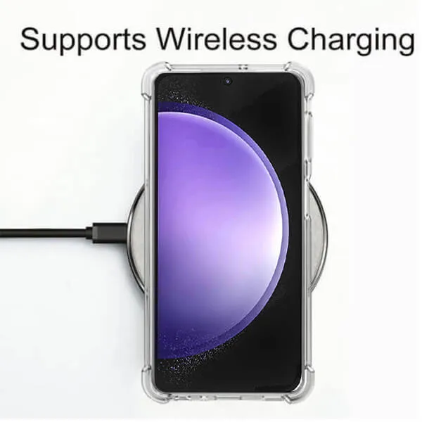 For Samsung Galaxy S Series Clear Case Shockproof Tough Gel Transparent Air Cushion Heavy Duty Phone Back Cover (Clear) - Image 4