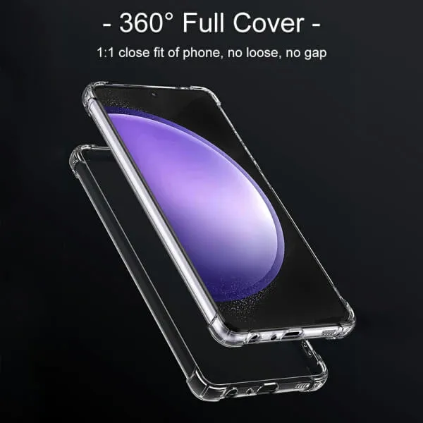 For Samsung Galaxy S Series Clear Case Shockproof Tough Gel Transparent Air Cushion Heavy Duty Phone Back Cover (Clear) - Image 2