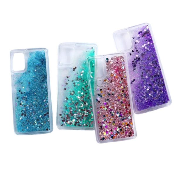 For Samsung Galaxy S21 Ultra S20 FE Case Dynamic Liquid Bumpe Glitter Stars Cover