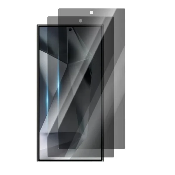 [2 Pack] For Samsung Galaxy S23 S20 FE S24 S25 Plus Ultra Full Privacy Tempered Glass Screen Protector - Image 6