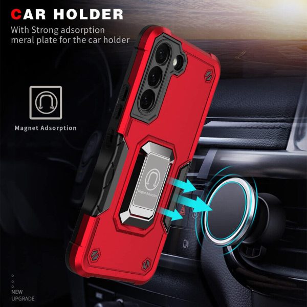 For Samsung Galaxy S23 S21 Ultra FE 5G Shockproof Ring Holder Stand Case Cover - Image 9