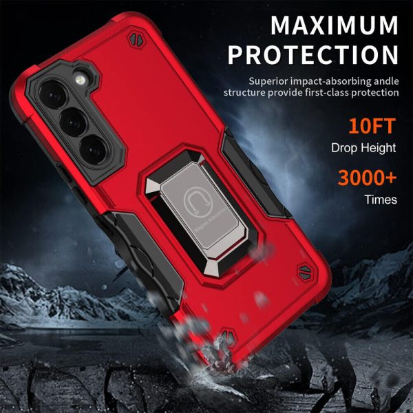For Samsung Galaxy S23 S21 Ultra FE 5G Shockproof Ring Holder Stand Case Cover - Image 7