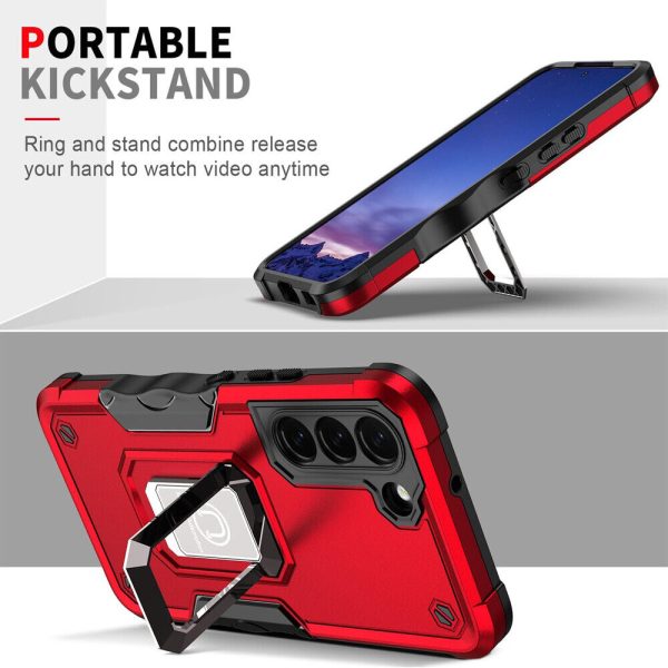 For Samsung Galaxy S23 S21 Ultra FE 5G Shockproof Ring Holder Stand Case Cover - Image 6