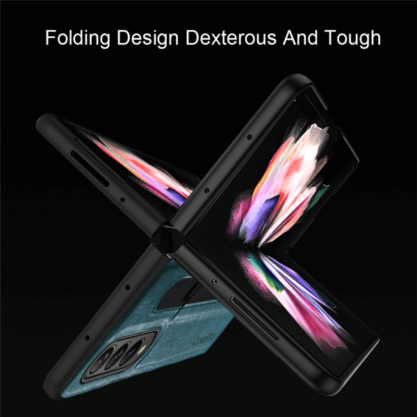 For Samsung Galaxy Z Fold 5 5G Phone Case with S Pen Holder, PU Leather Protective Case - Image 5