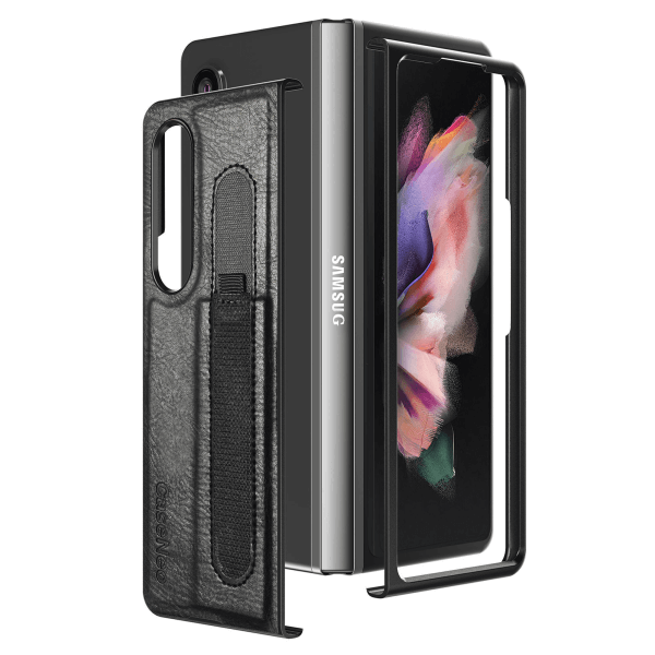 For Samsung Galaxy Z Fold 5 5G Phone Case with S Pen Holder, PU Leather Protective Case - Image 4