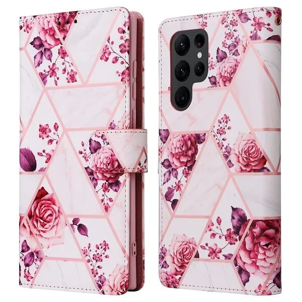 Marble Wallet Case For Samsung Galaxy S Series Card Holder Leather Flip Cover - Image 9
