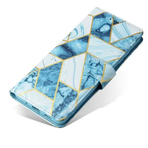 Marble Wallet Case For Samsung Galaxy S Series Card Holder Leather Flip Cover - Image 5