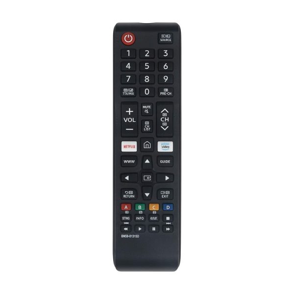 New BN59-01315D Replaced Remote Fit for Samsung Series 7 RU7100 4K UHD TV UA43RU7100 UA49RU7100 UA50RU7100 with Shortcut Button – Black