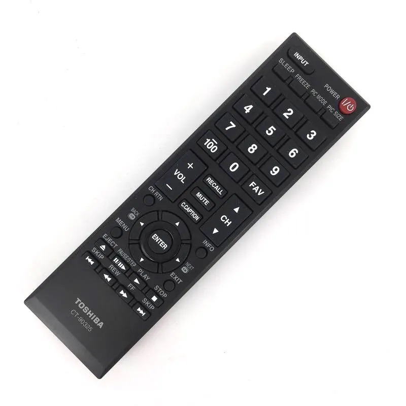 New Original CT-90325 Toshiba TV Replacement Remote Control – Black