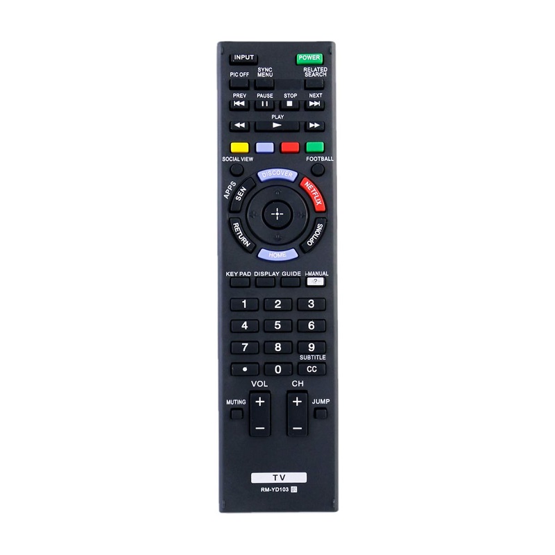 New Original RM-YD103 Replacement Remote Control Fit For Sony TV- Black