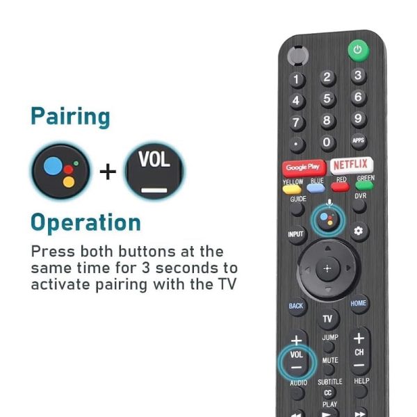 New Original RMF-TX500U Replacement Remote Control Fit For Sony TV- Black - Image 2