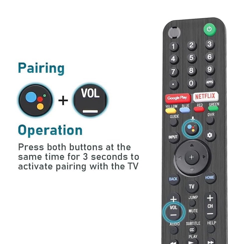 New Original RMF-TX500U Replacement Remote Control Fit For Sony TV- Black - Image 2
