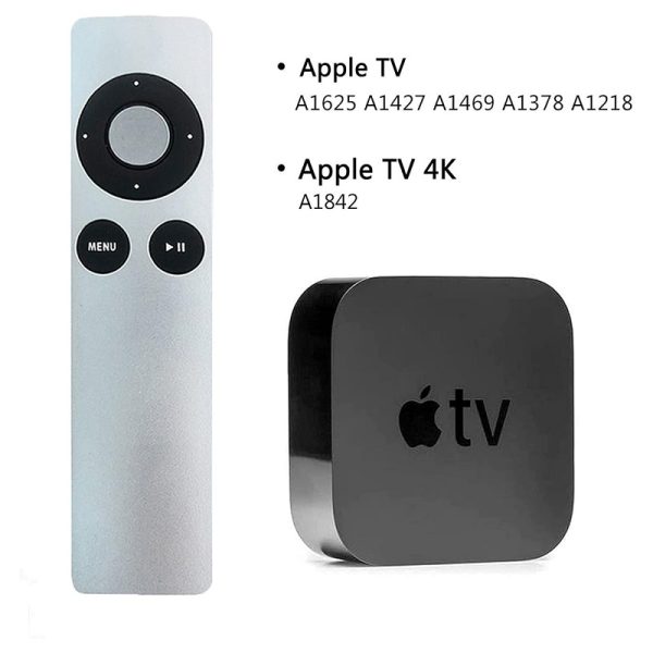 New Replacement Apple TV Remote Control, Apple Tv 1 2 3 Generation Remote Macbook Pro, Easy Setup – White