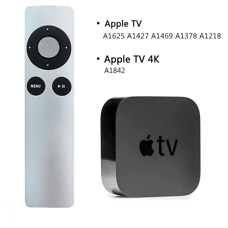 New Replacement Apple TV Remote Control, Apple Tv 1 2 3 Generation Remote Macbook Pro, Easy Setup – White