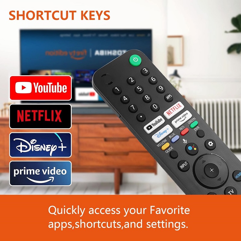 New Sony RMF TX520U Replacement Tv Remote Control – Black