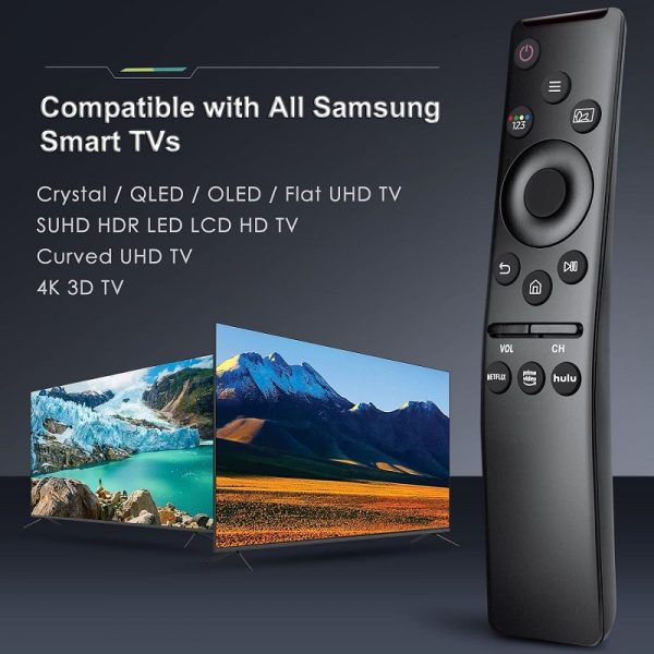 New Universal Replacement Remote Control For All Samsung TV with Shortcut Buttons For Netflix, Prime Video, hulu – Black