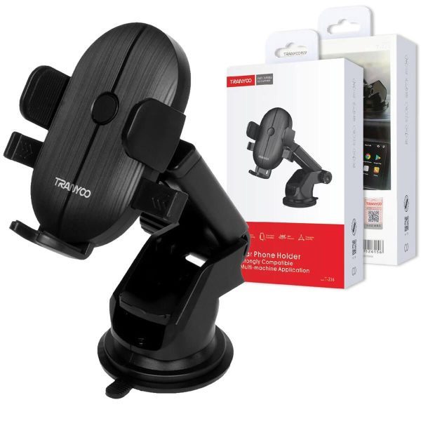 TRANYOO T-Z16 Dashboard/Windshield Car Mount Mobile Suction Cup Phone Holder Strong Sticky Gel Pad For iPhone, Samsung & Other Cell Phones - Image 4