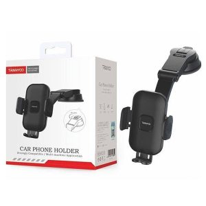 TRANYOO (T-Z18) Windshield /Dashboard Strong Suction Cup Telescopic Arm Design Hands Free Car Phone Mount Holder