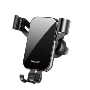 Yesido C87 Universal Glass Gravity Air Vent Clip Car Mobile Phone Holder For iPhone Samsung Google Pixel Oppo Nokia