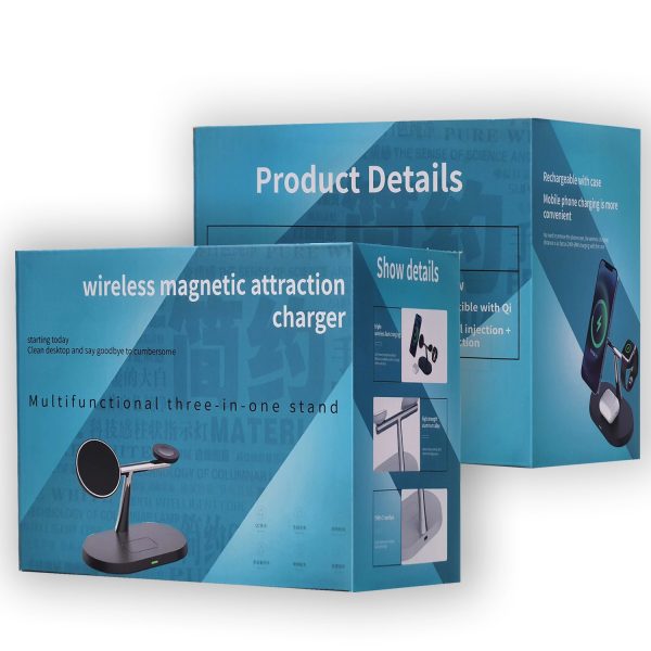 15W 3in1 Magnetic MagSafe Wireless Charger Stand Fast Charging Dock Station For iPhone 14 13 12 11 Pro Max XR X XS Max 8 Plus 13 /12 Mini, AirPod 2/Pro, Apple Watch 8 /7/6/5/4/3/2/SE - Image 3