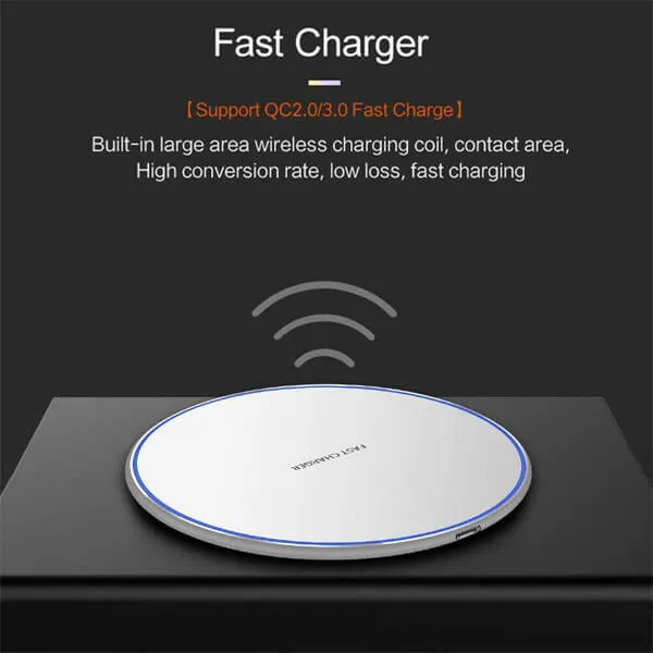 15W Qi Wireless Fast Charging Charger Pad For Samsung Galaxy Apple iPhone 15 14 13 12 11 (Black) - Image 3