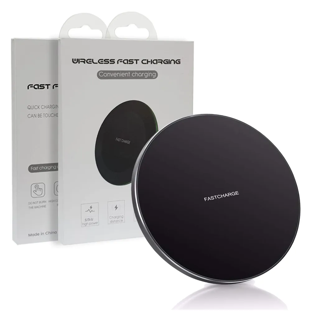 15W Qi Wireless Fast Charging Charger Pad For Samsung Galaxy Apple iPhone 15 14 13 12 11 (Black)
