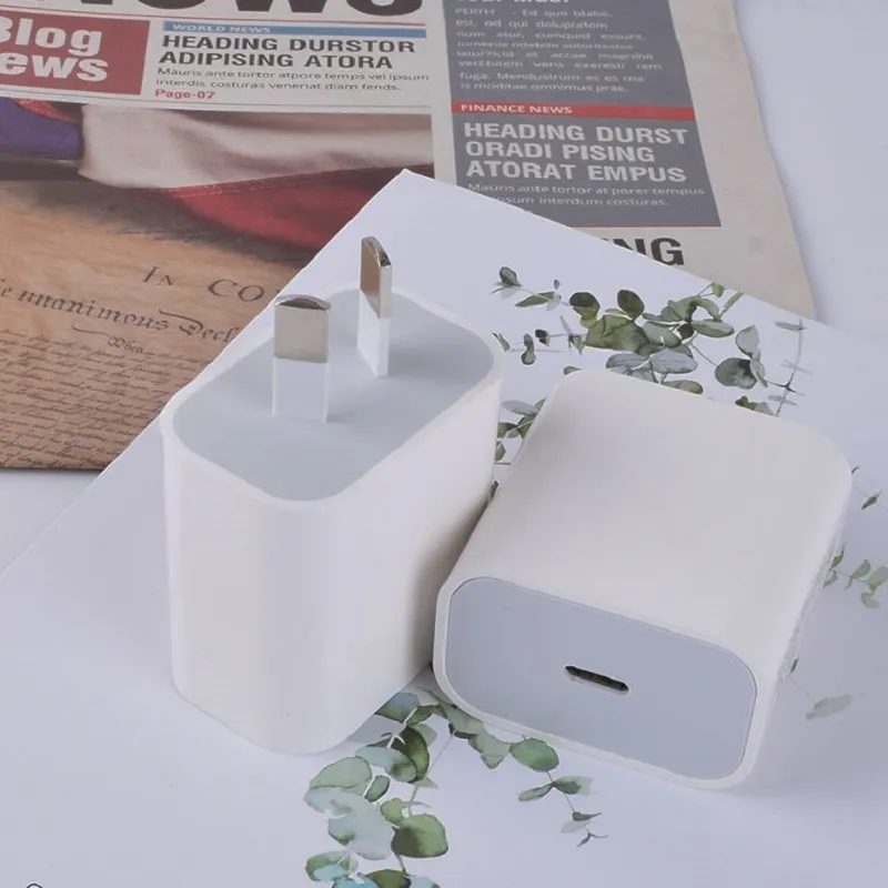 20W PD QC Fast Wall Charger New USB C Power Adapter For Samsung iPhone iPad Tablet (White) - Image 2