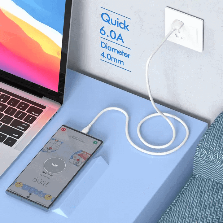 [3 Pack] Kingleen (K26S) 1M 6A USB to Type C Universal Fast Charging Data Cable Cord For Samsung Google Oppo Nokia TCL Vivo Moto