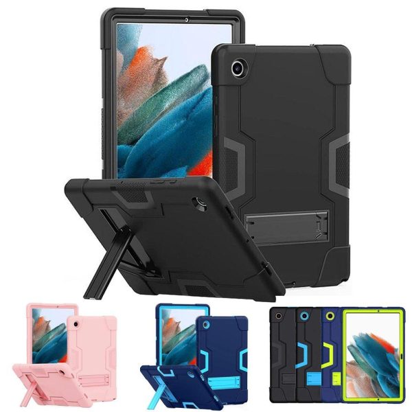 For Apple iPad Hybrid Fancy Kickstand 3 in 1 Shockproof Heavy Duty Hybrid Hard Protective Case