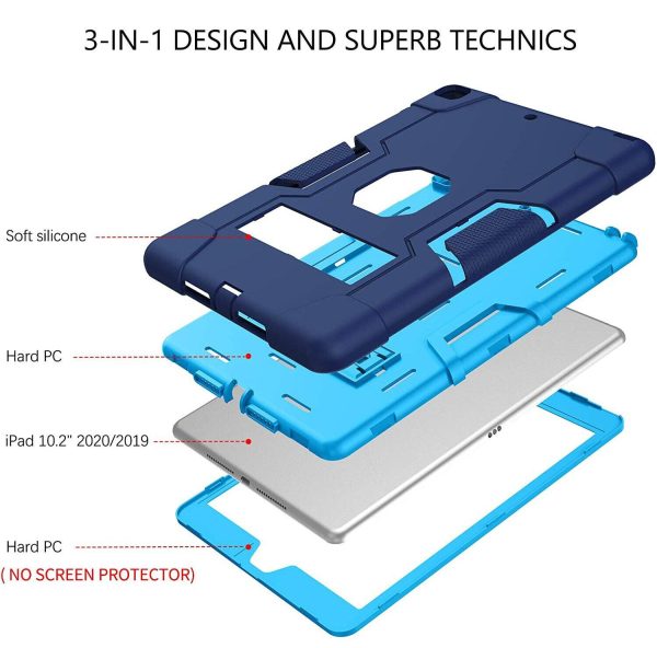 For Galaxy Tab Hybrid Fancy Kickstand 3 in 1 Shockproof Heavy Duty Hybrid Hard Protective Case - Image 5