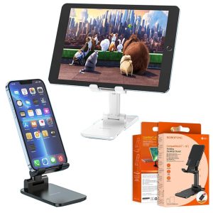 BOROFONE BH81 Desktop Holder Folding Stand For Mobile Phone Tablet (within 4.7-10 inches)