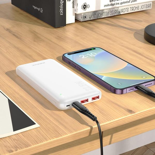 BOROFONE (BJ38) 10000mAh PD 20W Fast Charging 4 Ports (2 USB + 1 Type +1 Micro USB) Portable Power Bank - Image 2