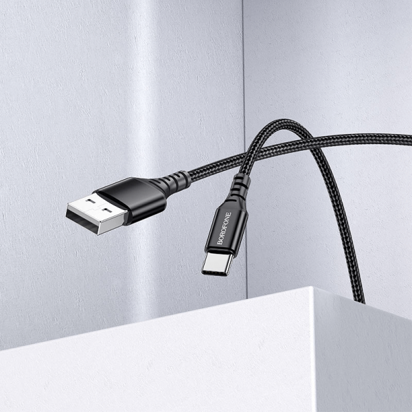 BOROFONE (BX54) 1M 2.4A USB Type C Cable Fast Charging Charger Data Sync Cable Cord - Image 3
