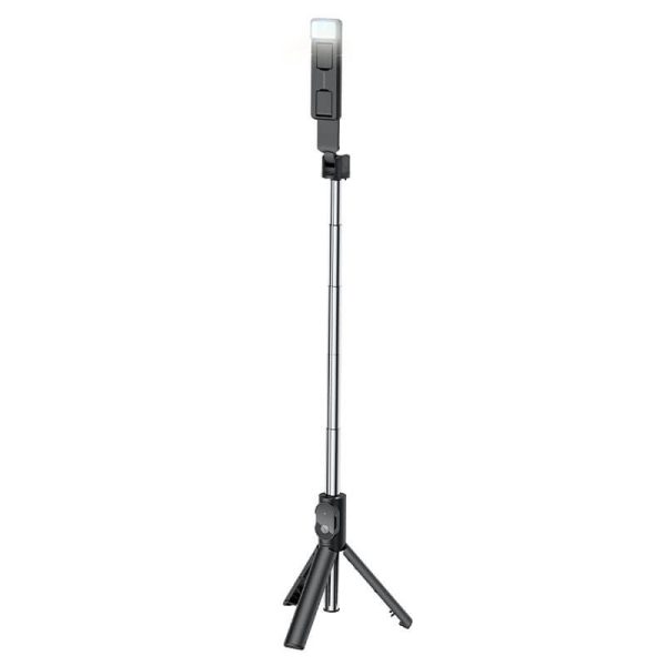 BOROFONE BY8 Wireless Remote Control Selfie Stick Tripod With Light Desktop Stand Portable Stretchable Mobile Phone Holder For All iPhone & Android - Image 5
