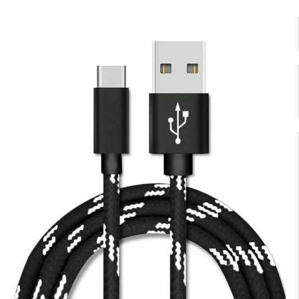 Braided 1M USB Type C Fast Charging Data Data Sync Charger Cable Cord - Image 2