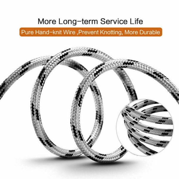 Braided 1M USB Type C Fast Charging Data Data Sync Charger Cable Cord - Image 8