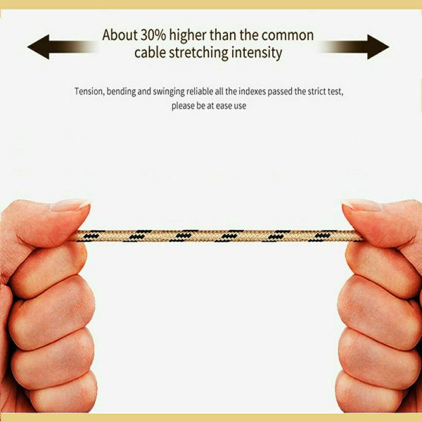 Braided 1M USB Type C Fast Charging Data Data Sync Charger Cable Cord - Image 9