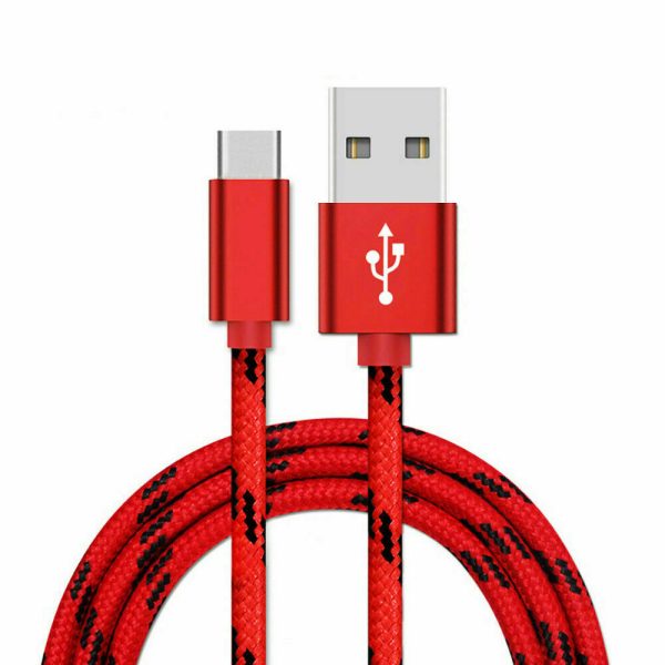 Braided 1M USB Type C Fast Charging Data Data Sync Charger Cable Cord - Image 5