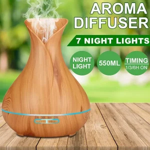 LED Aroma Aromatherapy Diffuser Essential Oil Ultrasonic Air Humidifier Purifier