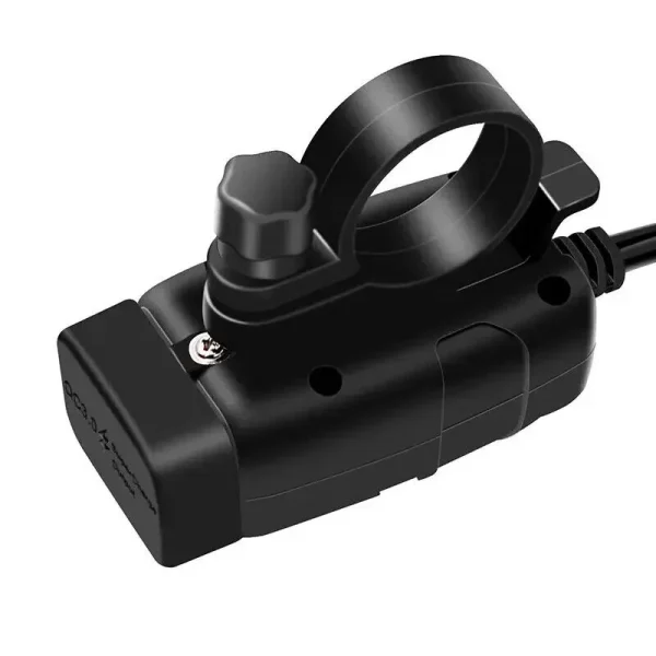 Motorcycle Dual USB Mobile Charger 12v Fast Charge With Waterproof Voltage Digit with Voltmeter USB - Image 2