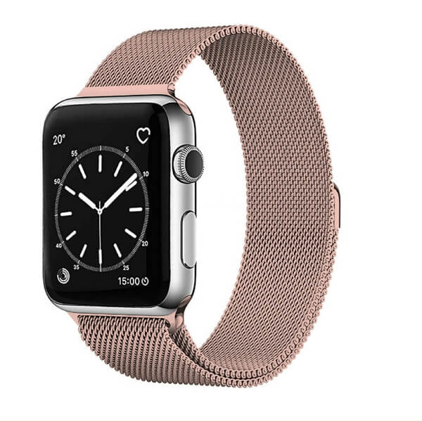 Apple Watch Series 9/8 /7 /SE /6 /5 /4 /3 /2 /1 Ultra 2 Milanese Stainless Steel Loop Strap Replacement Wrist Band 38mm 40mm 41mm 42mm 44mm 45mm 49mm - Image 3
