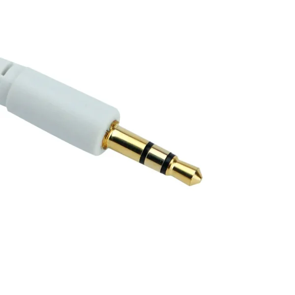 TRANYOO (E1-Aux) 1M 3.5mm high-definition audio pure copper interface Hd Audio Cable (White)