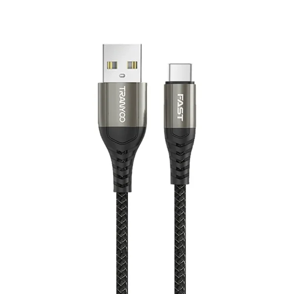 TRANYOO (T-S16C PRO) 2M 6A 100W USB Type C Cable Fast Charging Charger Data Sync Cable Cord - Image 3