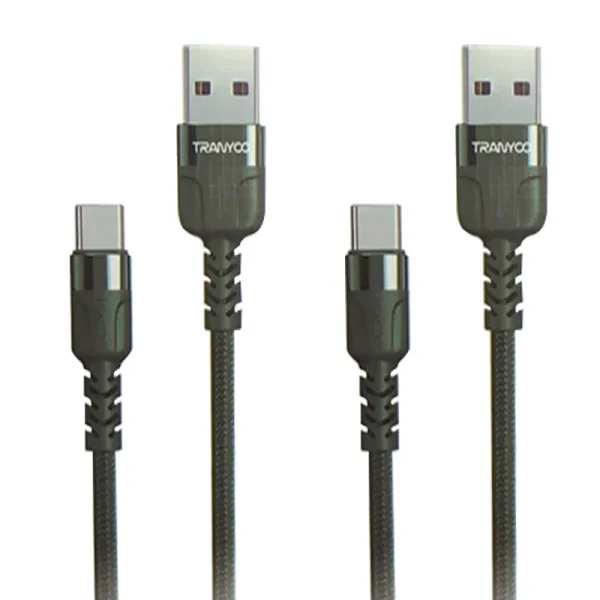 TRANYOO (TX-15C) 1M 5A USB Type C Cable Fast Charging Charger Data Sync Cable Cord - Image 2